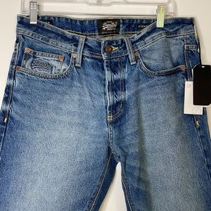 NWT Vintage SuperDry Men’s W32/L30 Officer Straight DenimGoods Japan Blue Jeans